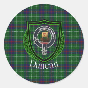 Adesivo Tartan e Brasão do Clã Escocês Duncan