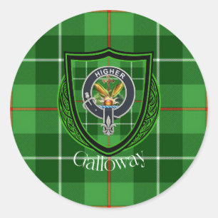 Adesivo Tartan e Brasão do Clã Escocês Galloway