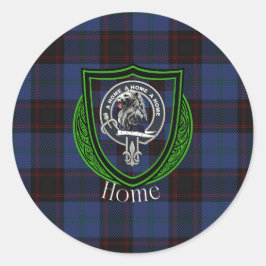 Adesivo Tartan e Brasão do Clã Escocês Home