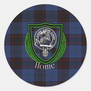 Adesivo Tartan e Brasão do Clã Escocês Home