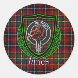 Adesivo Tartan e Brasão do Clã Escocês Innes