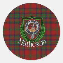 Tartan e Brasão do Clã Escocês Matheson
