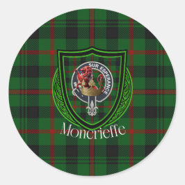 Adesivo Tartan e Brasão do Clã Escocês Moncrieffe
