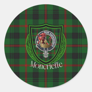 Adesivo Tartan e Brasão do Clã Escocês Moncrieffe