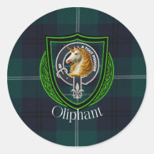 Tartan e Brasão do Clã Escocês Oliphant