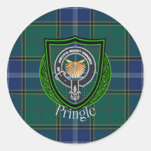 Tartan e Brasão do Clã Escocês Pringle