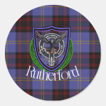 Tartan e Brasão do Clã Escocês Rutherford