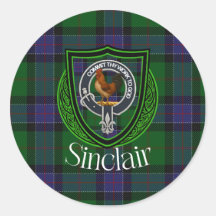 Tartan e Brasão do Clã Escocês Sinclair