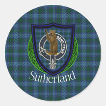 Tartan e Brasão do Clã Escocês Sutherland