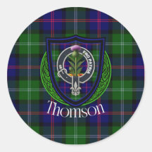 Tartan e Brasão do Clã Escocês Thomson