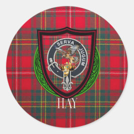 Adesivo Tartan e Brasão do Clã Hay Escocês