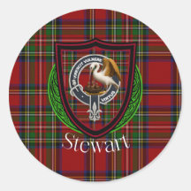 Tartan e Brasão do Clã Stewart Escocês