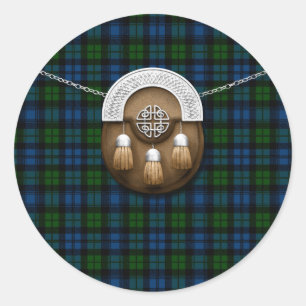 Adesivo Tartan e Sporran militares de Campbell do clã