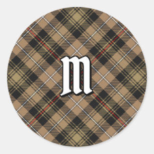 Adesivo Tartan Marrom de Caça do Clã MacKenzie