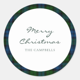 Adesivo Tartan Militar de Campbell, Script Russo xadrez