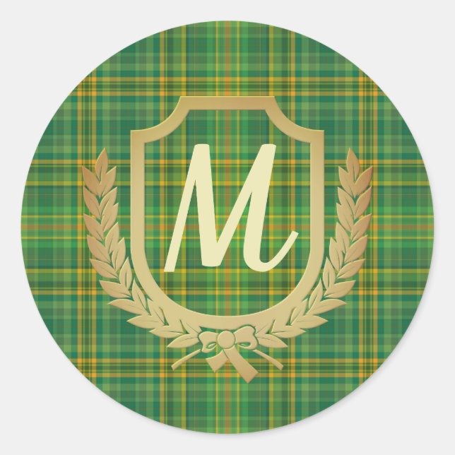 Adesivo Tartan Verde Rico (Xadrez) Personalizado (Frente)