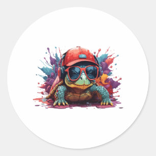 Adesivo tartaruga arte animal eu legal tartaruga fofa