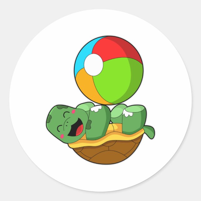 Adesivo Tartaruga com polo aquático (Frente)