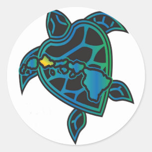 Adesivo Tartaruga das ilhas de Havaí