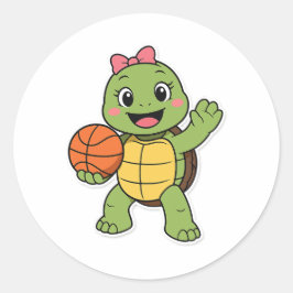 Adesivo Tartaruga de basquete