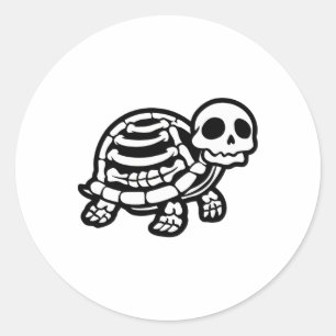 Adesivo Tartaruga-de-Halloween Cura Esqueleto Tortoise Fos