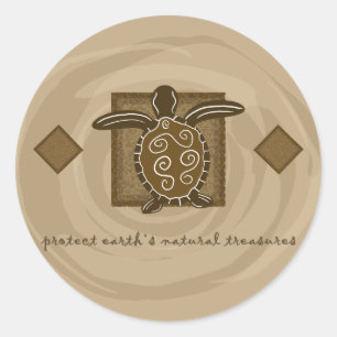 Adesivo Tartaruga de mar tribal