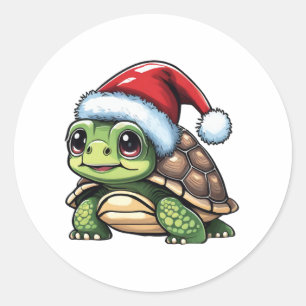 Adesivo Tartaruga de Natal