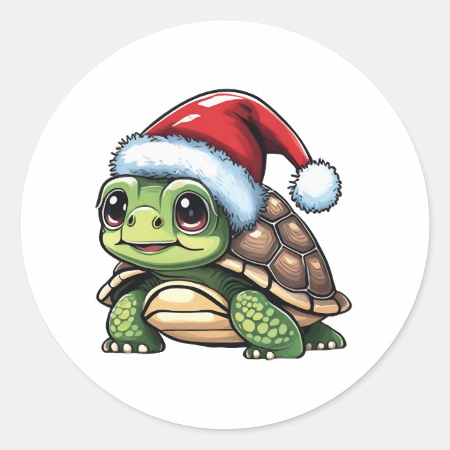 Adesivo Tartaruga de Natal (Frente)