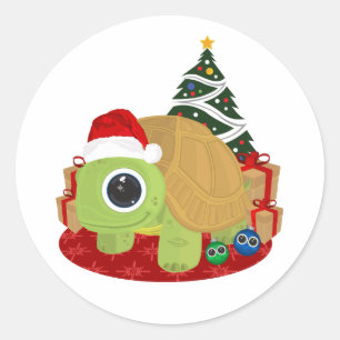 Adesivo Tartaruga de Natal