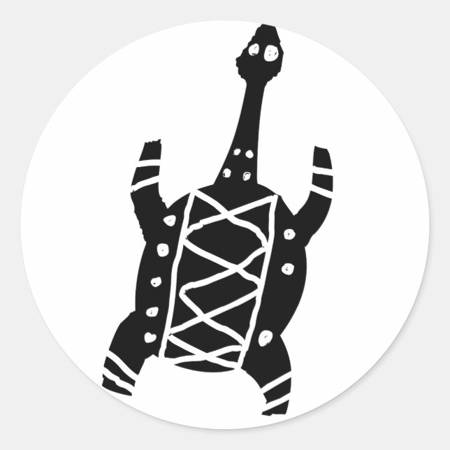 Adesivo Tartaruga, desenho australiano (aborígene) (Frente)