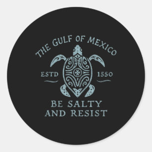 Adesivo Tartaruga do Golfo do México Será Salgada e Resist