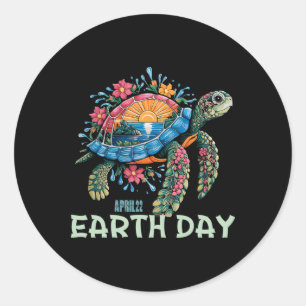 Adesivo Tartaruga do Mar Dia da Terra Salva a Terra 1