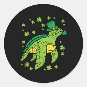 Adesivo Tartaruga-do-mar Dia de São Patrício Leprechaun Ha