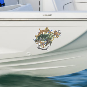 Adesivo Tartaruga do Mar Verde