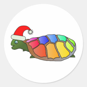 Adesivo tartaruga do Natal