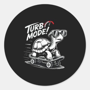 Adesivo Tartaruga legal No Skateboard Funny Turbo Vintage