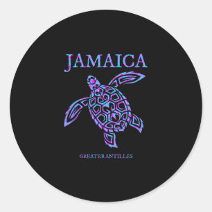 Adesivo Tartaruga Marinha da Jamaica Férias de Mulheres e