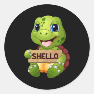 Adesivo Tartaruga marinha Tartarugas oceânicas Presente A