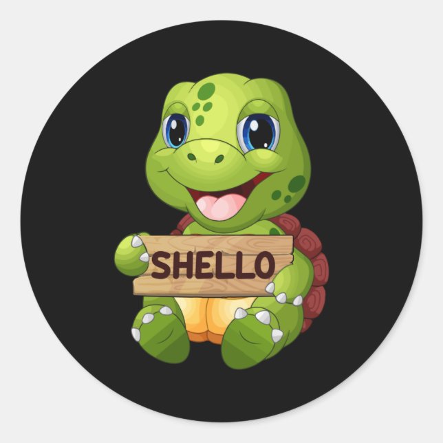 Adesivo Tartaruga marinha Tartarugas oceânicas Tartarugas  (Frente)