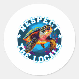 Adesivo Tartaruga - respeite os locais