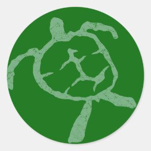 Adesivo tartaruga verde