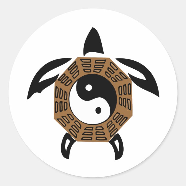 Adesivo tartaruga yin-yang (Frente)
