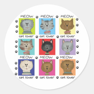 Adesivo Tarte de Gato de Miau