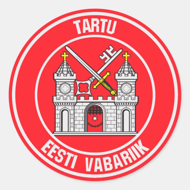 Adesivo Tartu Round Emblem (Frente)