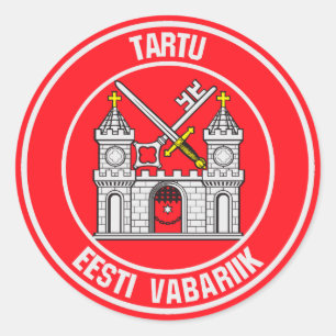 Adesivo Tartu Round Emblem