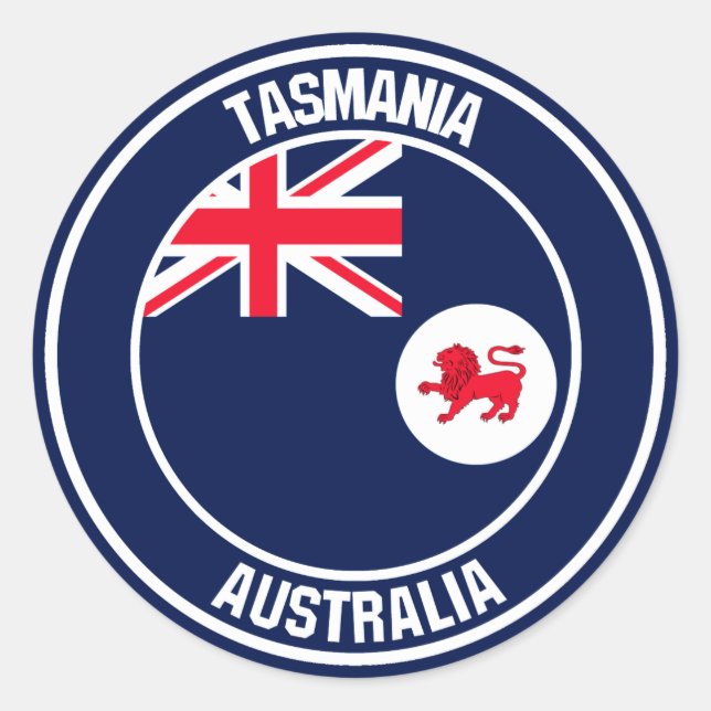 Adesivo Tasmania Round Emblem (Frente)