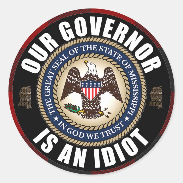 Adesivo Tate Reeves é um idiota (Frente)