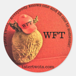 Adesivo Tater Twots WFT Sticker À Espera Do Trump 2024