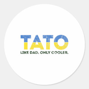 Adesivo Tato Como Papai Só Que Mais Legal - Pai Ucraniano