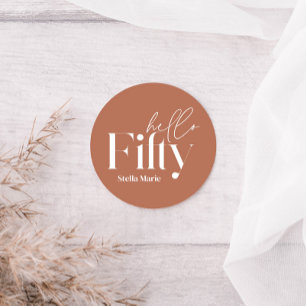 Adesivo Tatta mínima moderna, 50 anos